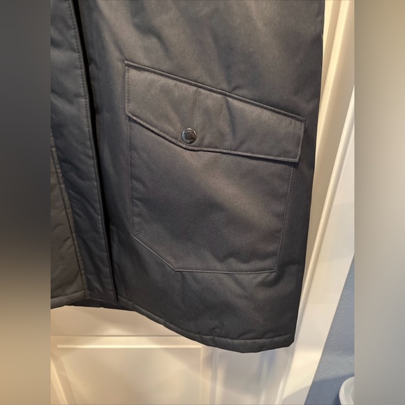 Womens XL Columbia Suttle Mountain Long Insulated Jacket Black Hood Waterproof - Picture 5 of 16